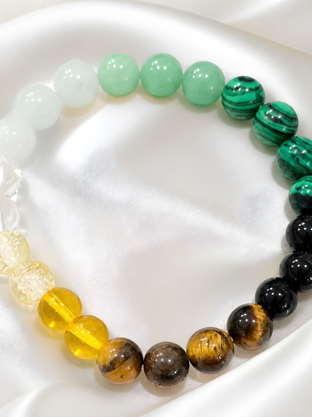 Hand Crafted ✦ Money Attraction Stretch Bracelet ✦ Wealth Abundance & Prosperity - Picture 3 of 8